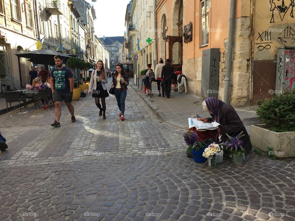 Street, People, City, Pavement, Road