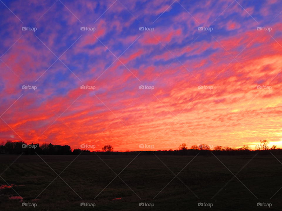 Melting sunset