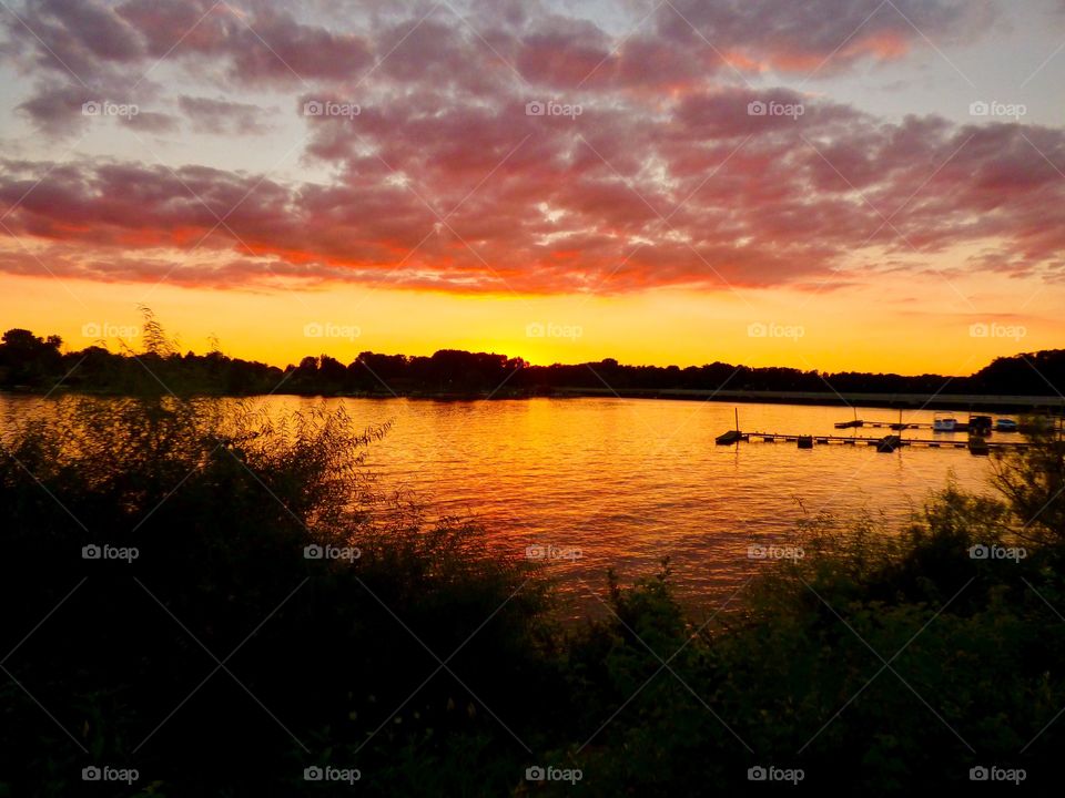 Sunset beautiful view