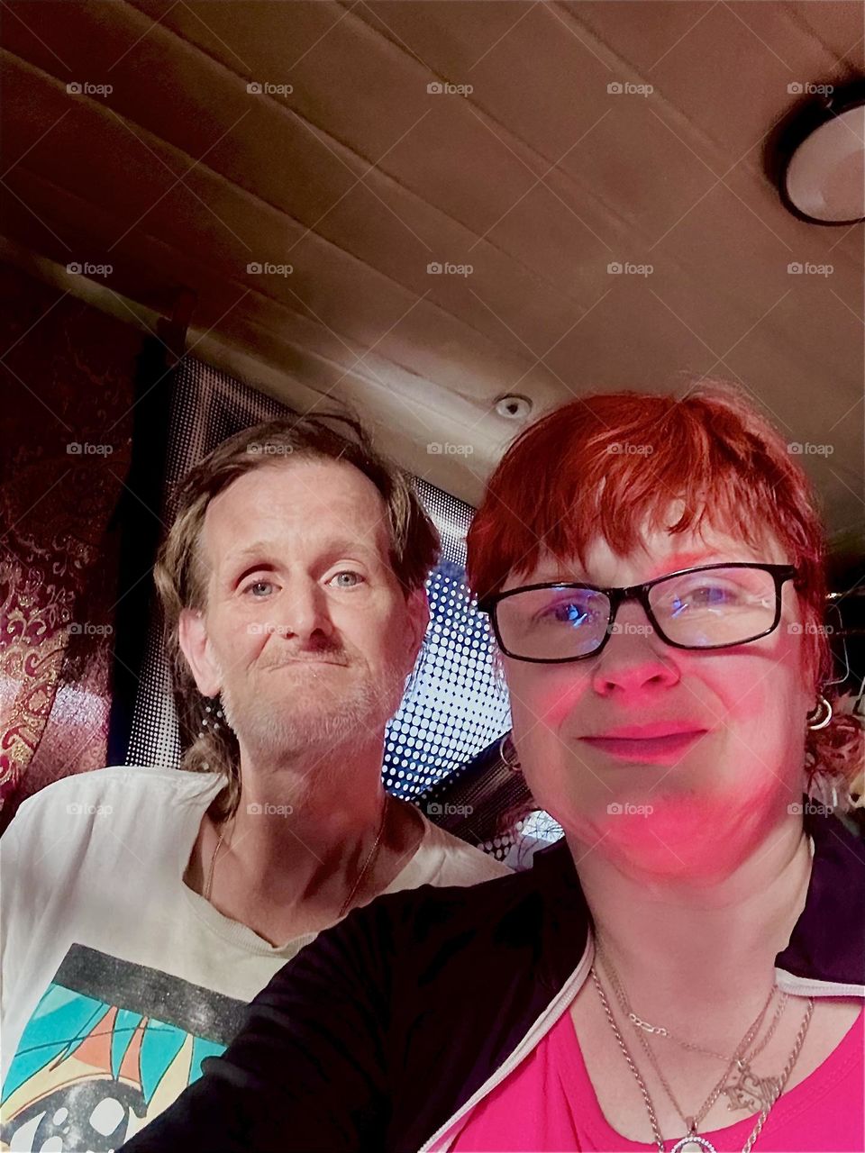 This is me, “Petra Schiller” a.k.a. “Maxine Firefox” a.k.a. “Maximiliane Feuerfuchs” and partner “Timothy Trespas” aboard “Salvation”, the “28 ft 1969 Luhrs” cabin cruiser at “Newtown Creek” in LIC, Queens we call home. 2024. Hypnotic Productions