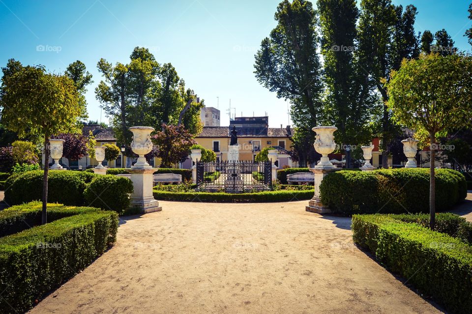 Scenic view of park, Aranjuez, Spain