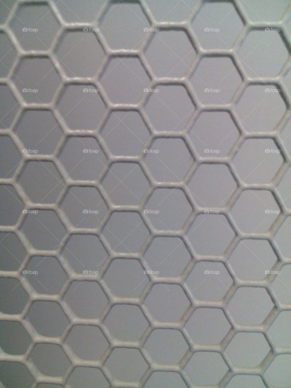 metal grille in the form of a honeycomb