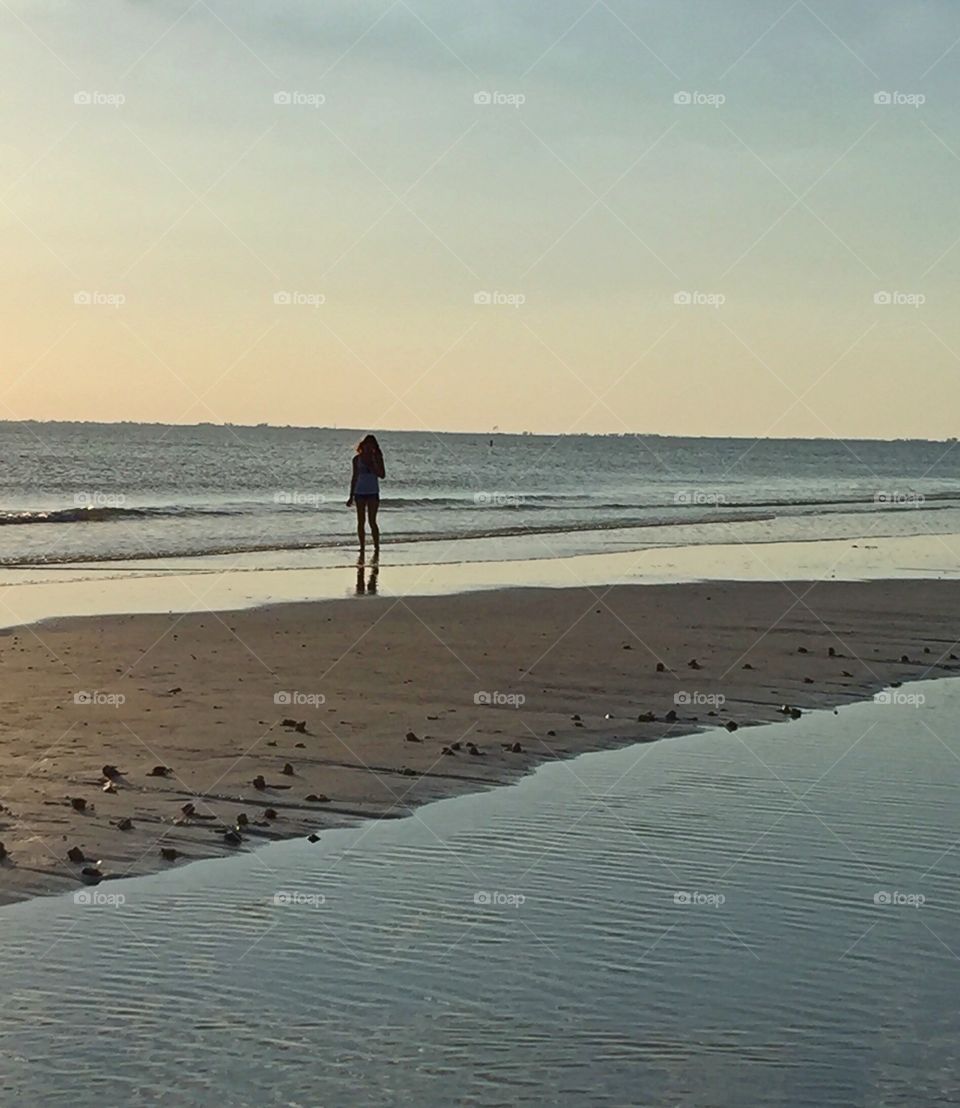 Girl on beach