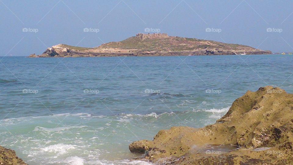 small island in portugal. beautiful island