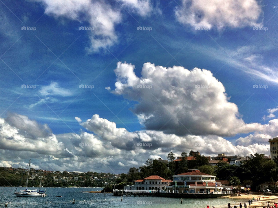 beach ocean sky nature by king