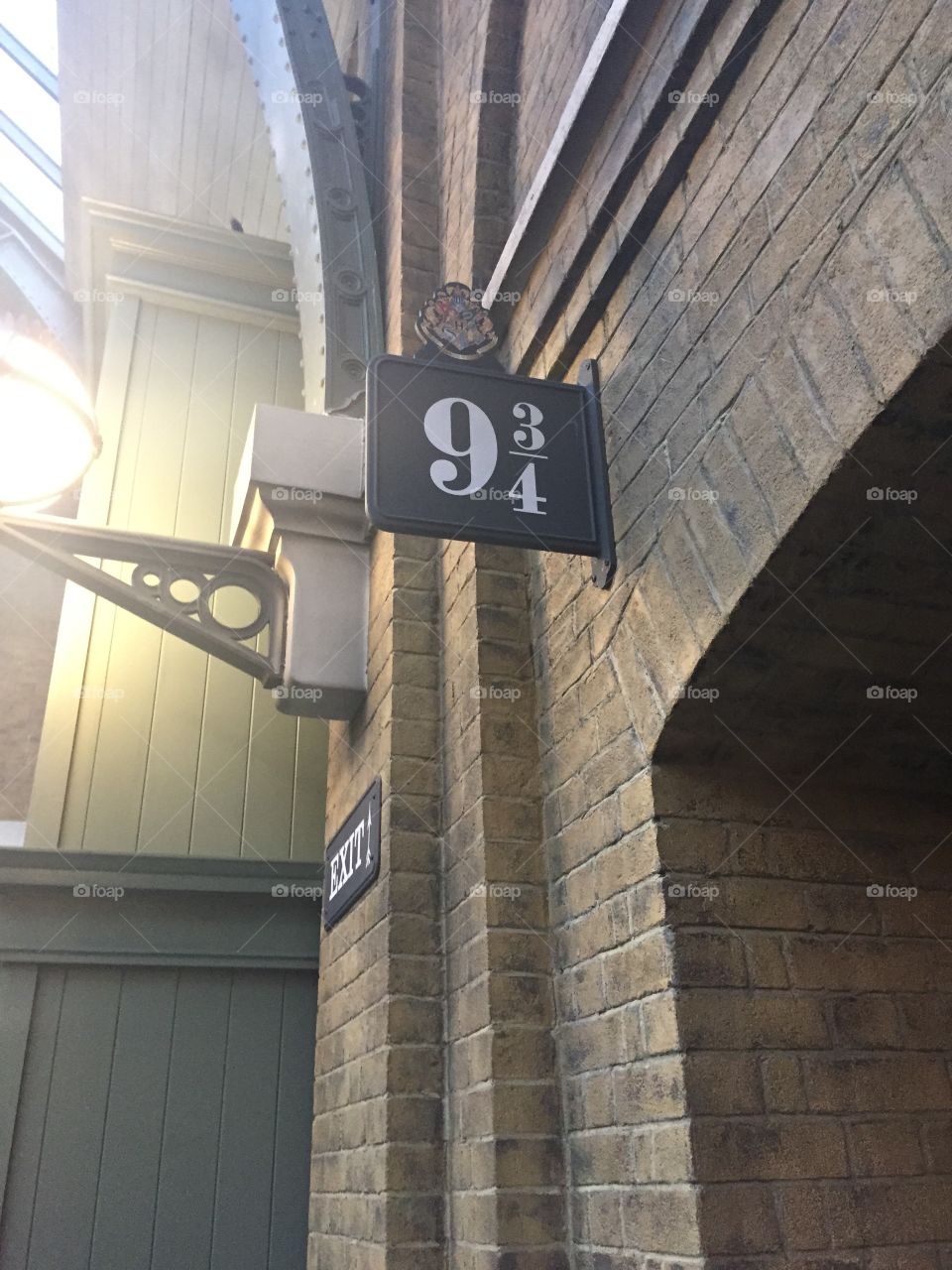 Platform 9 3/4. Harry Potter world at universal 