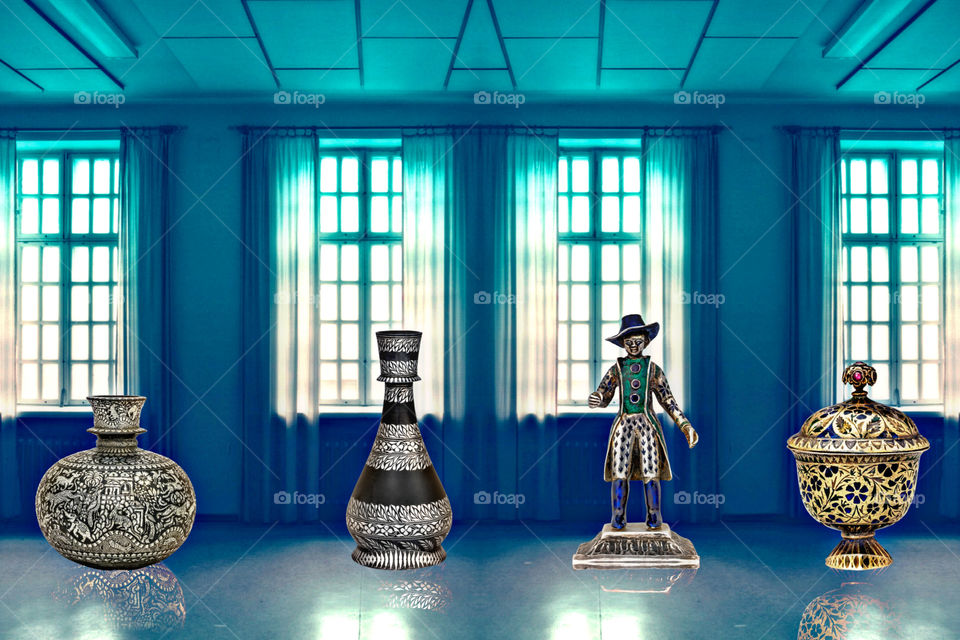 beautiful bidri artwork handicrafts indoor photography