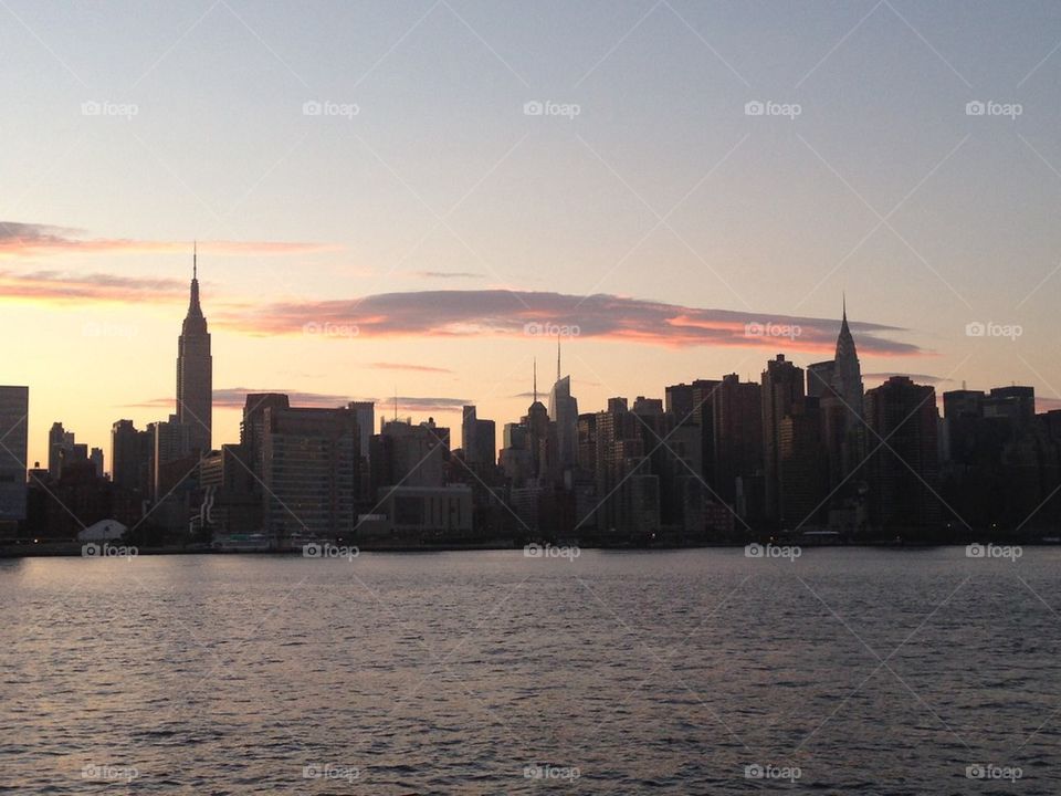 Skyline view of new york