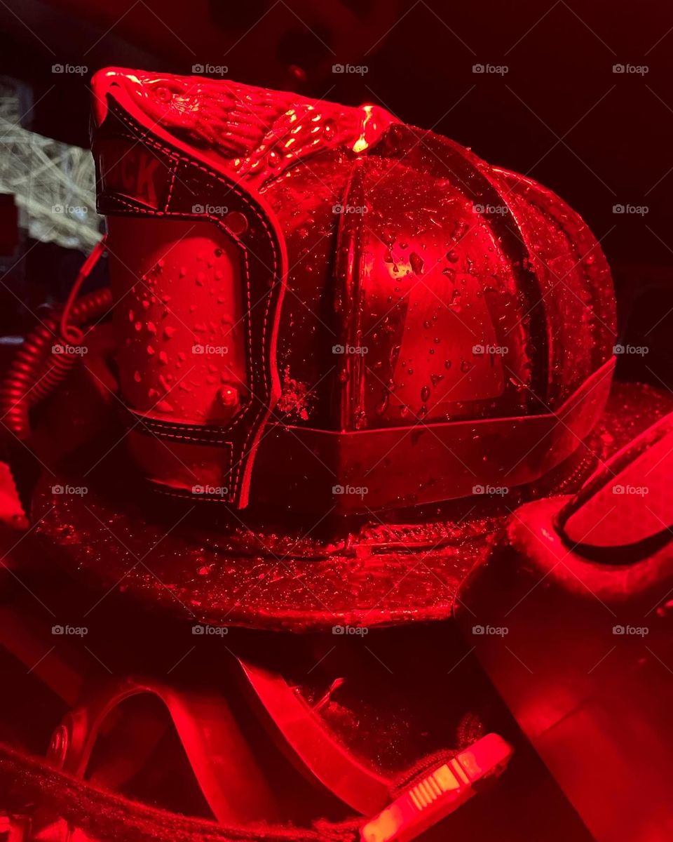 Cold windy night coming home from a fire 