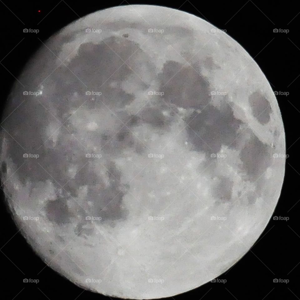 Full moon. Full moon in the sky in September 2015 the night of the lunar eclipse