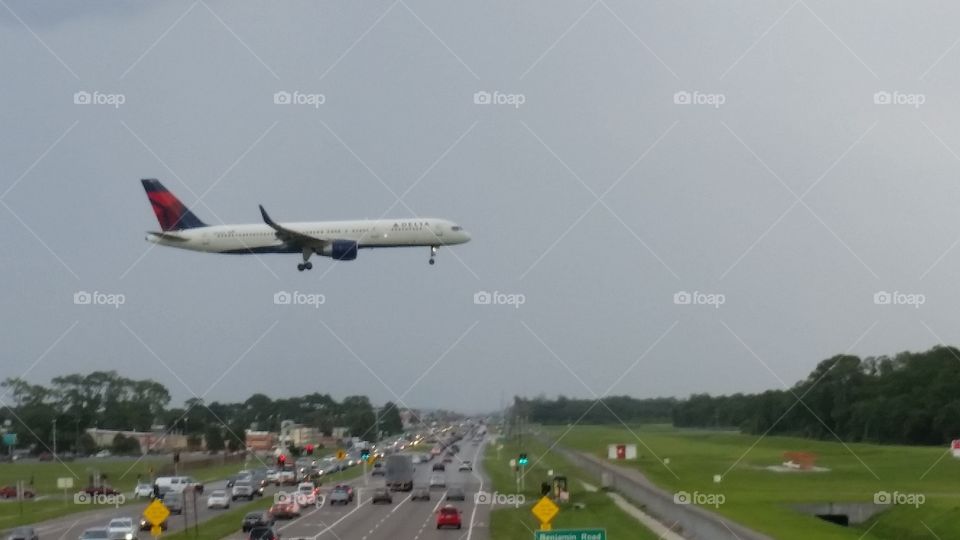 plane landing. Tampa International 