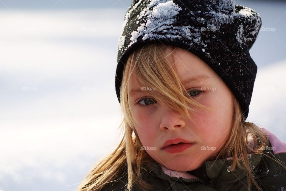 Snowy girl