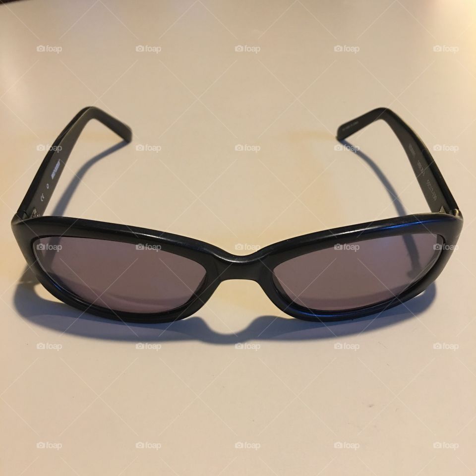 Sunglasses Black Frame, White Background 