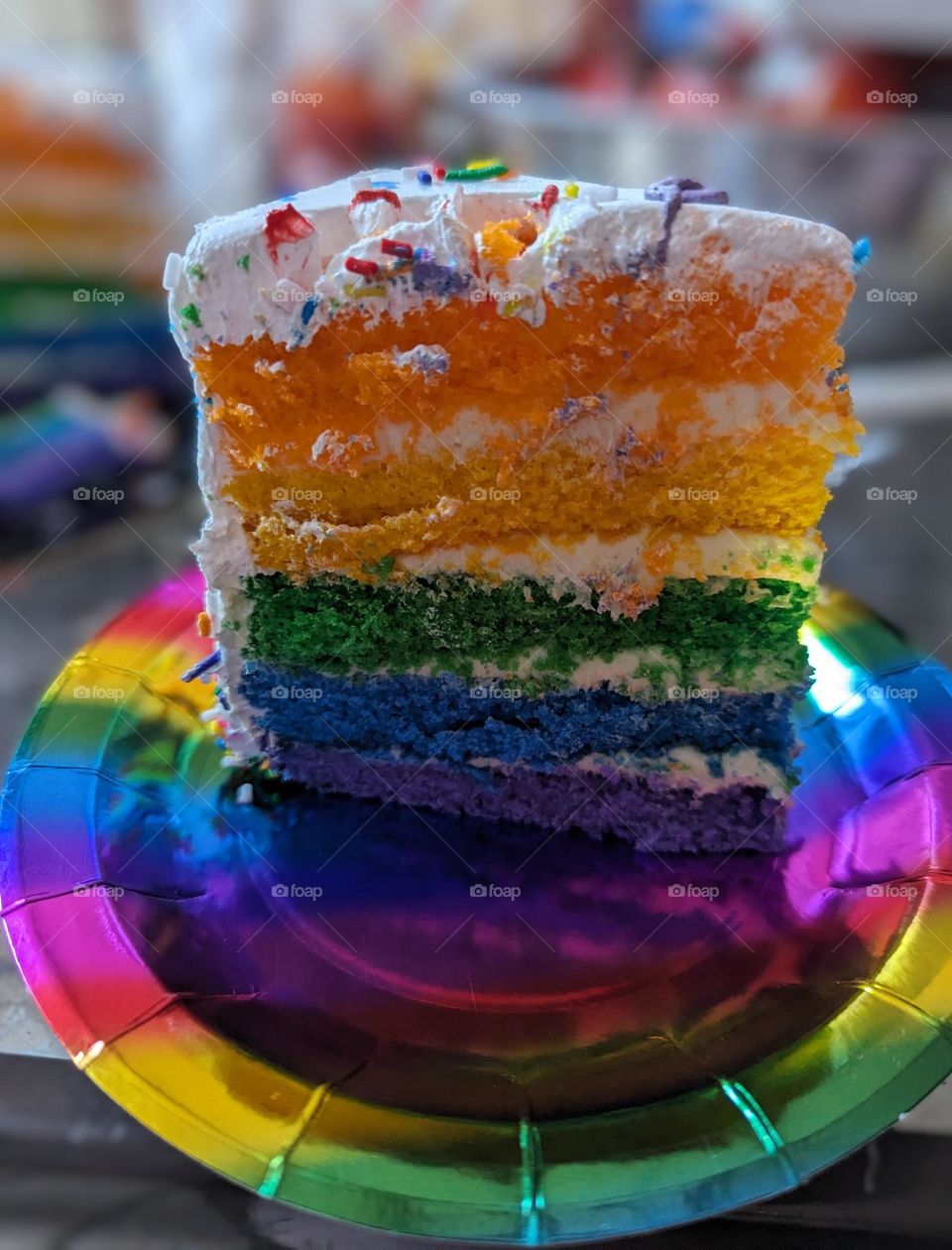 rainbow birthday cake