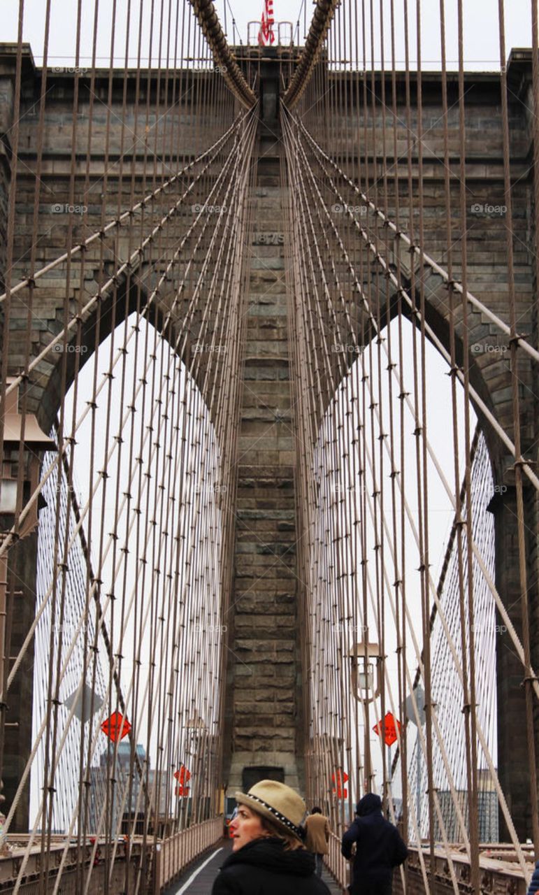 Brooklyn Bridge arches 