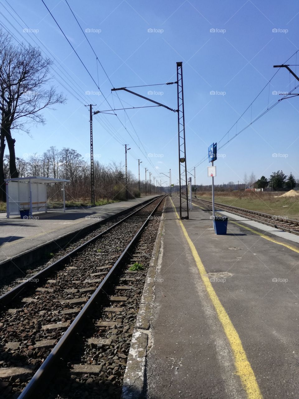 railway station in the countryside