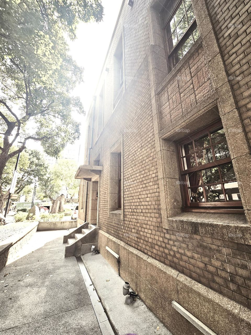 Ancient style red brick building