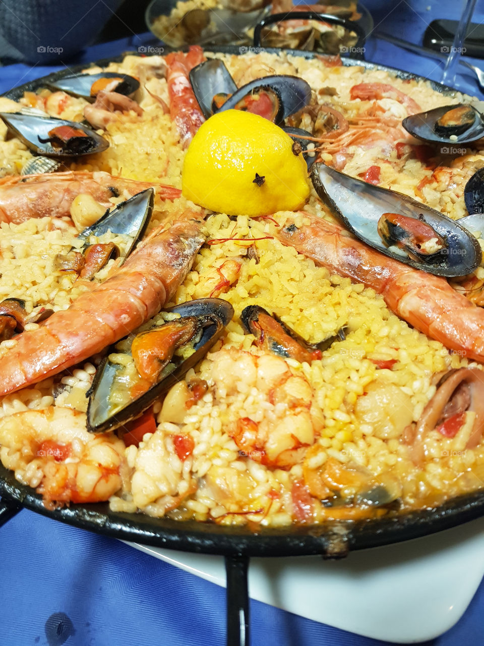 Eating Spanish paella