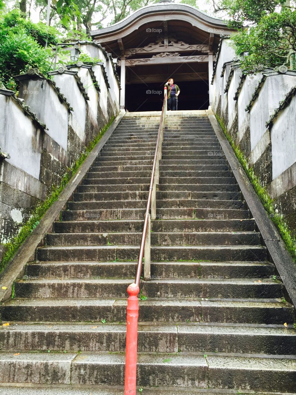 Temple steps