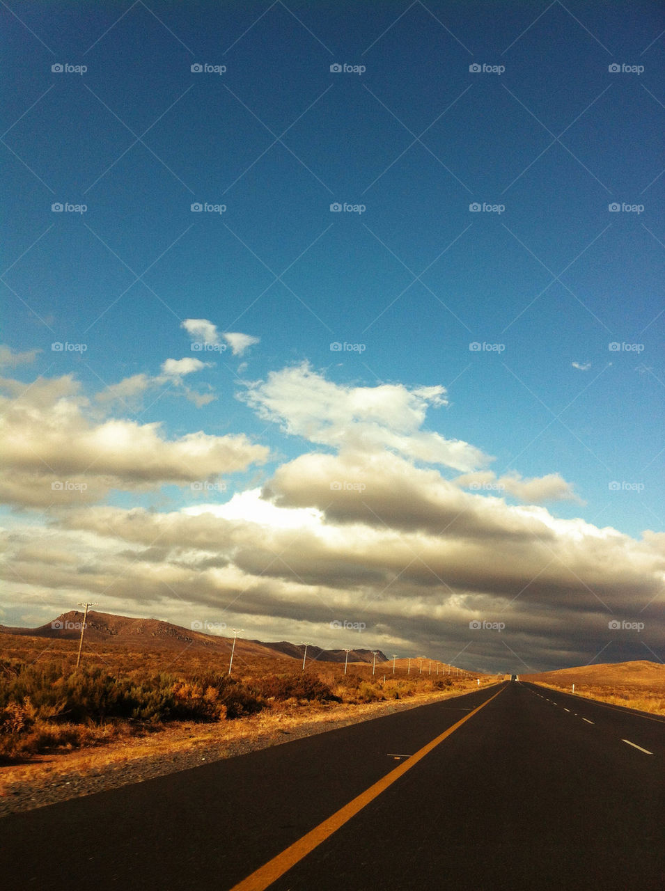 sky car blue clouds by calvinkay