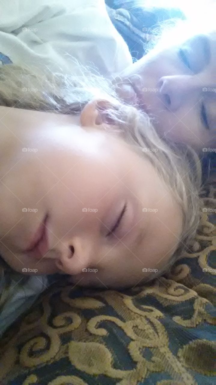 Mother & Daughter Nap