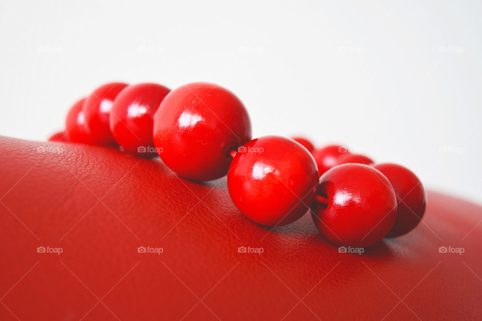 Close-up of necklace