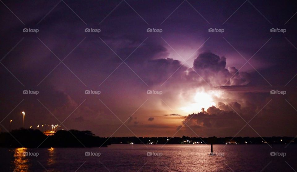 Lightning over Clearwater Bay