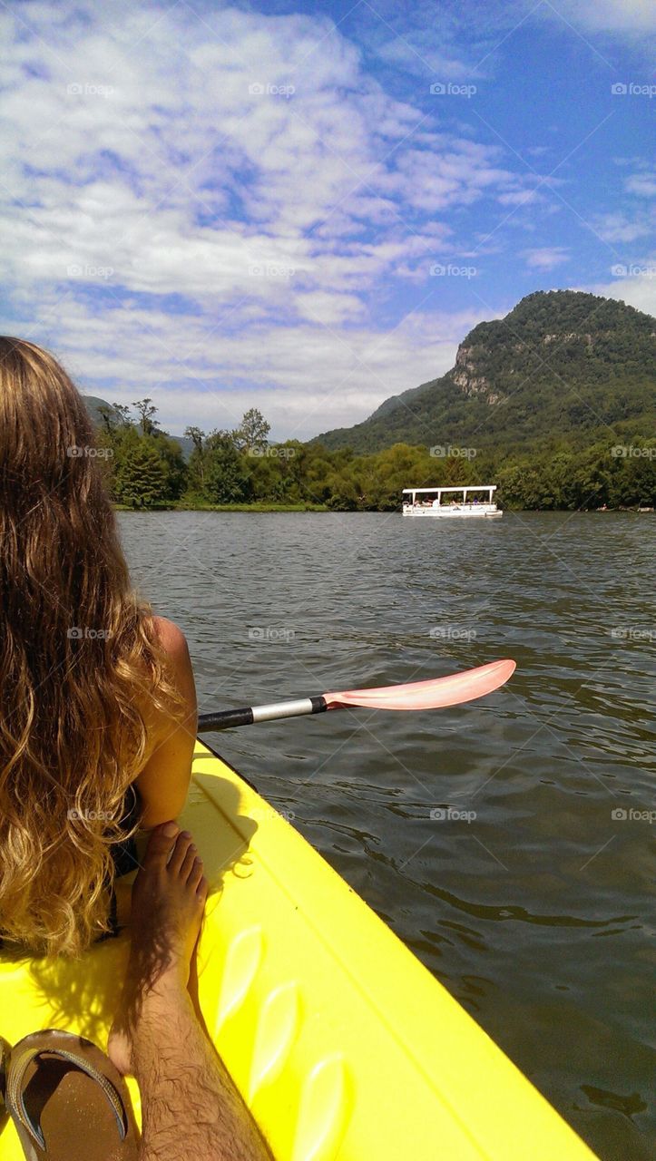 Kayaking in Lake Lure 