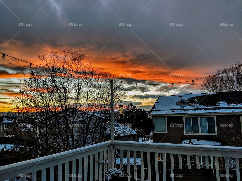 Intense Colorado sunset