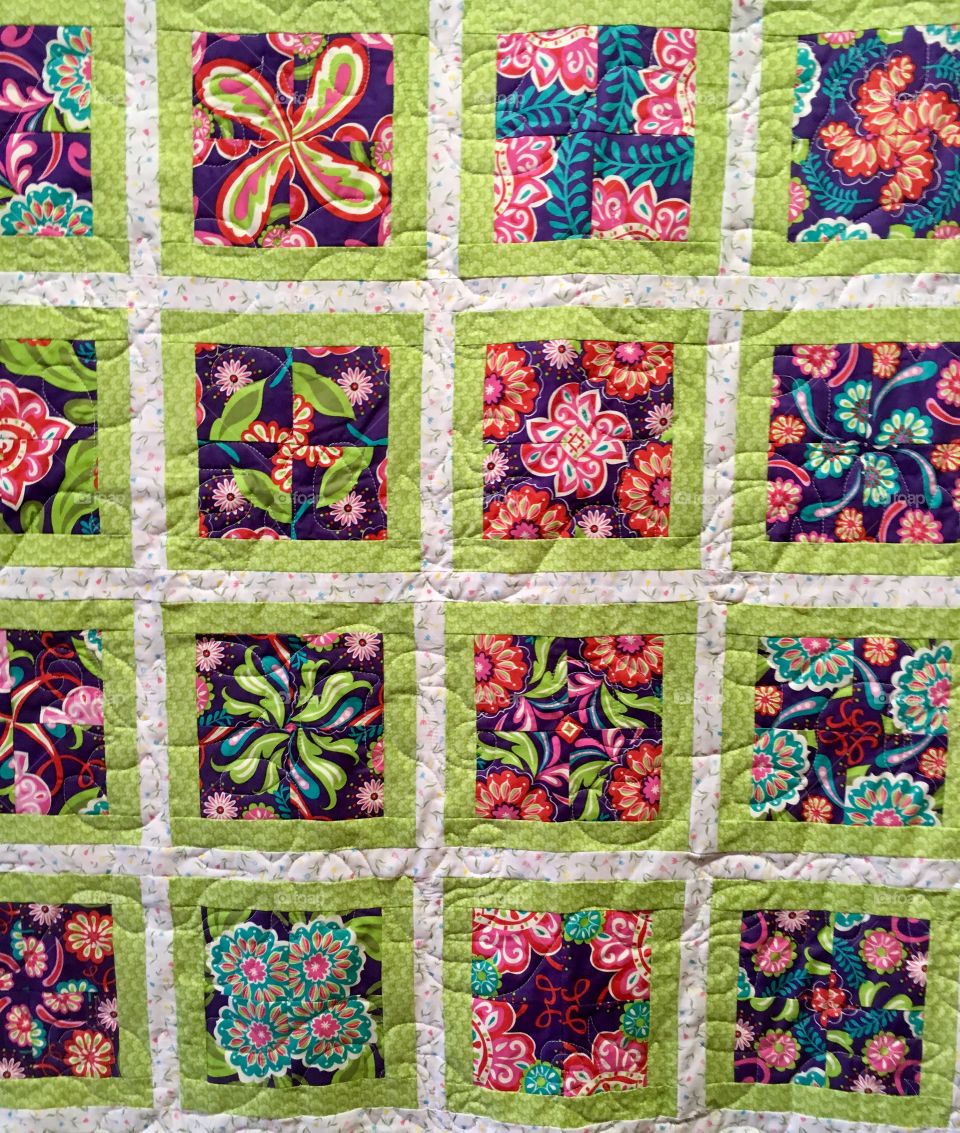 Vivid Quilt Background 