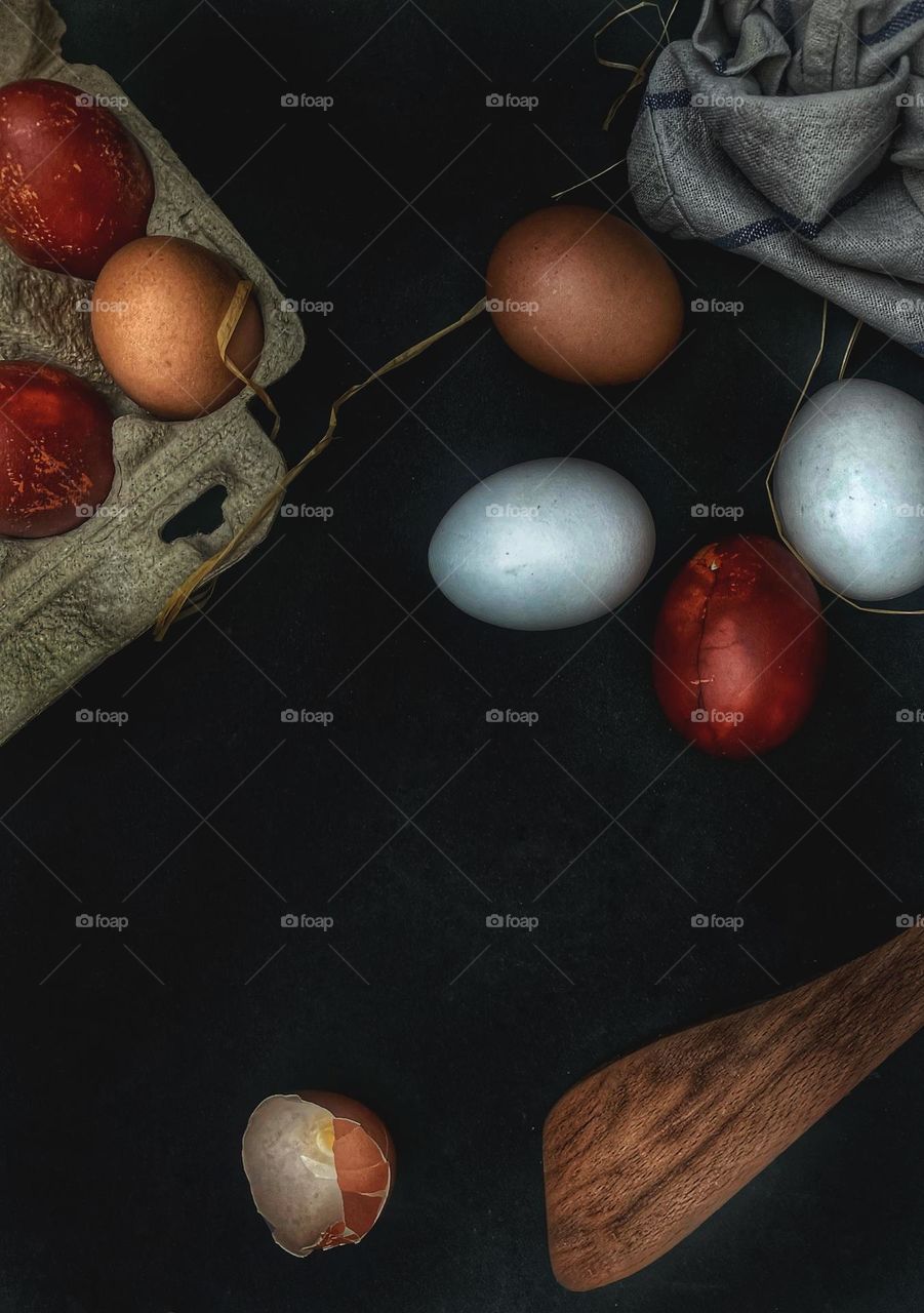 Eggs styling photography