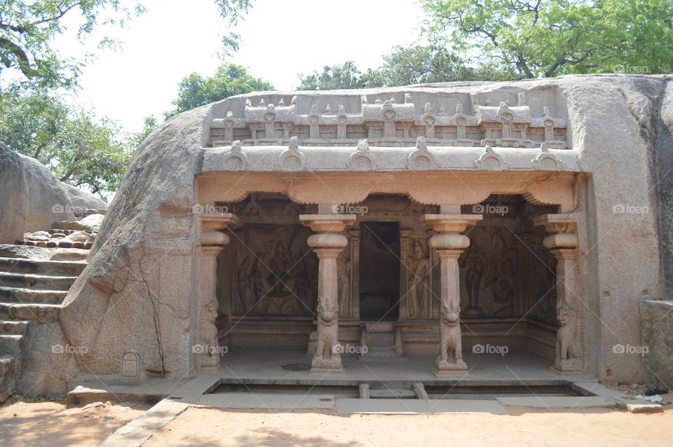 Mahabalipuram’s UNESCO world heritage site , stone carving , monoliths 