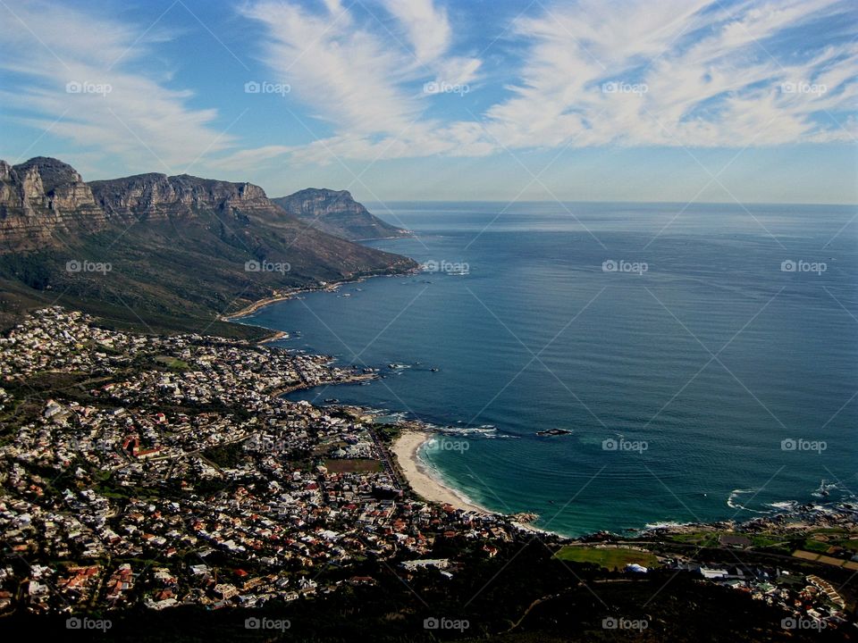 Cape town coast line