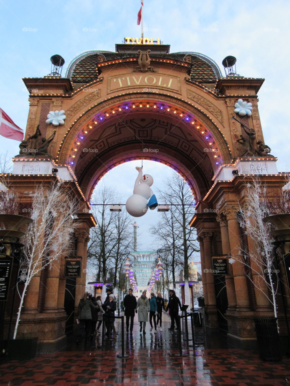 Tivoli entrance to the amusement park at Copenhagen