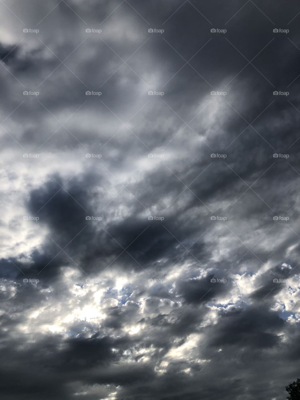 The clouds with filter