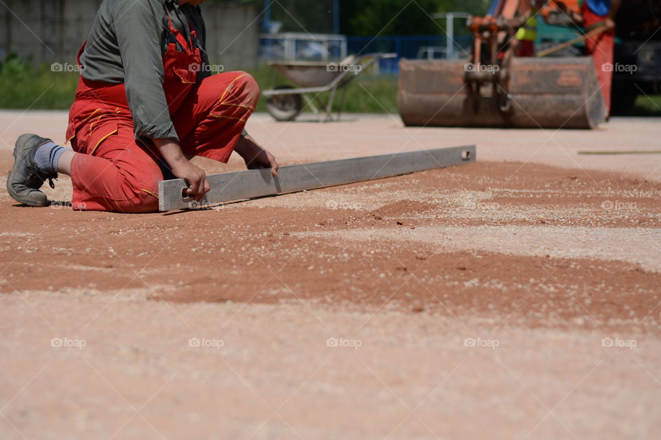 Worker on a construction site