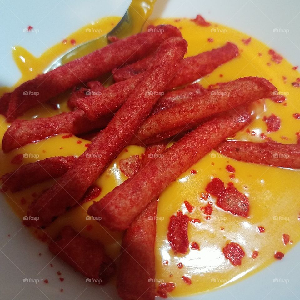 takis fuego with cheese