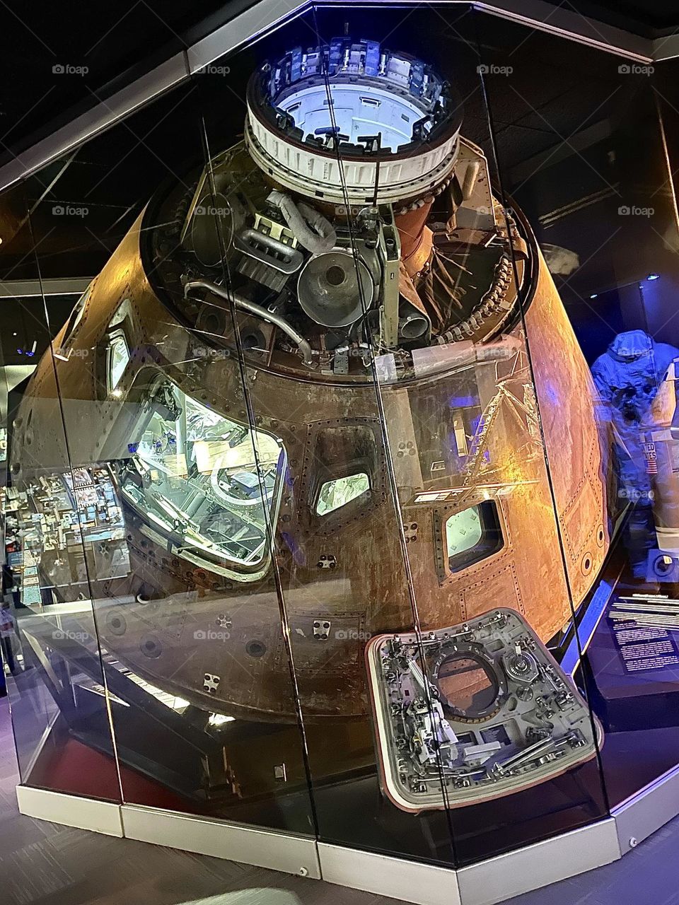 The REAL Apollo 13 Command Module displayed at the Cosomosphere in Hutchinson Kansas  