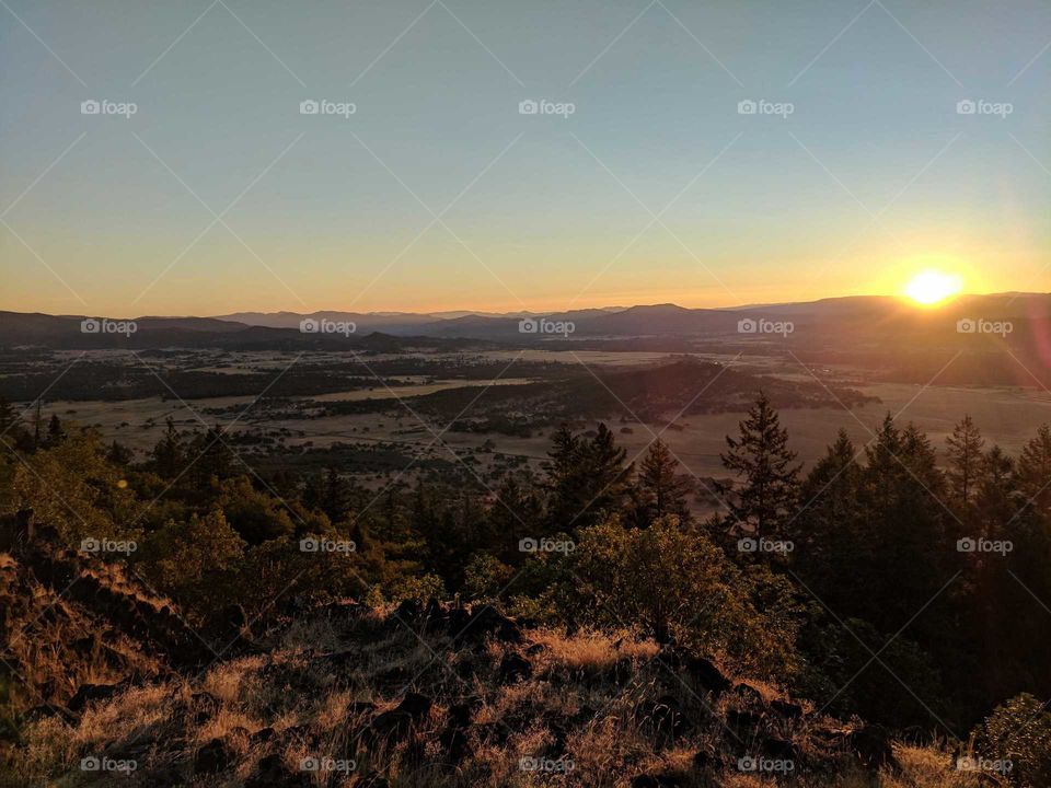 Table Rock Oregon sunrise