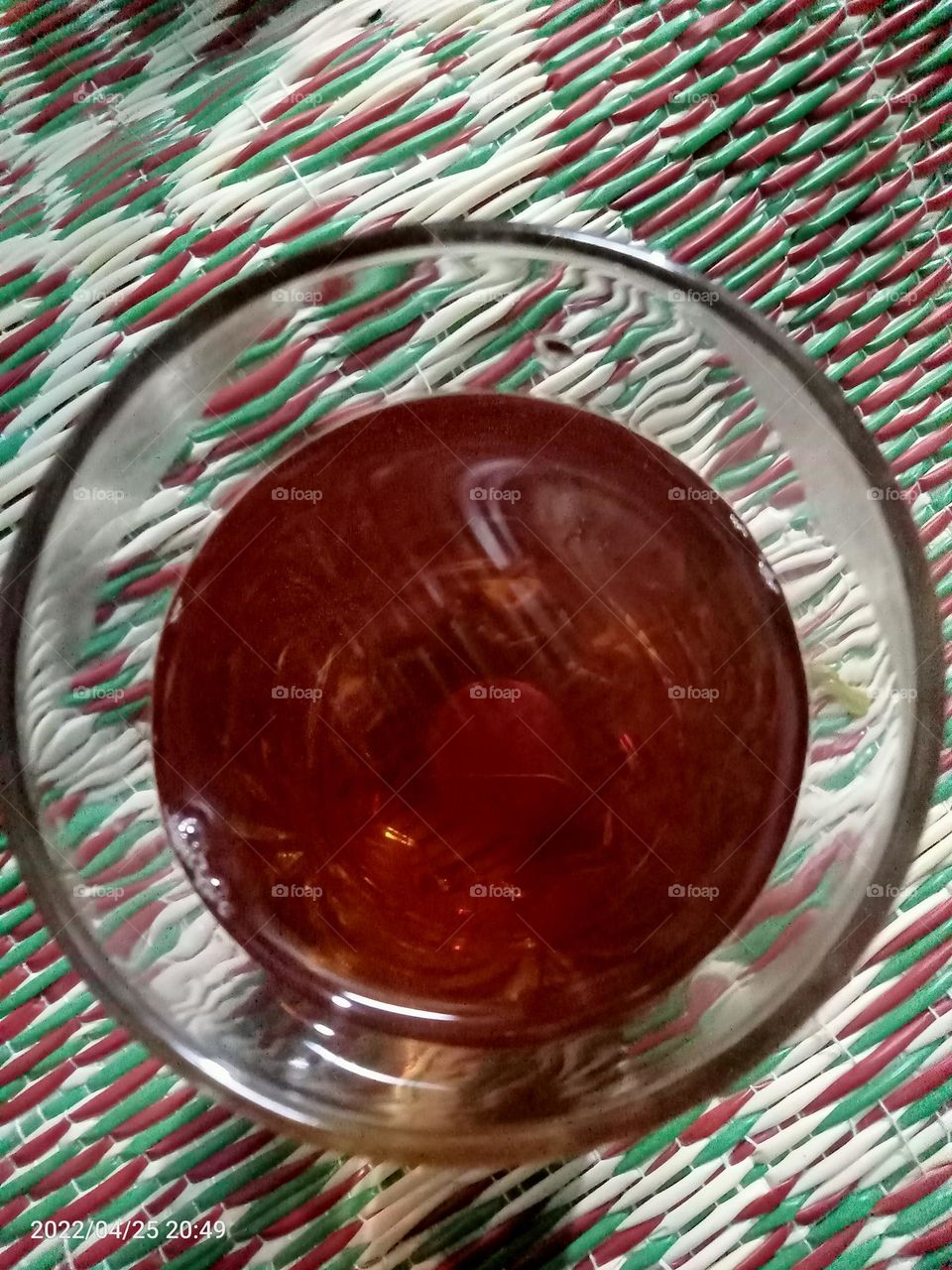 A glass tea