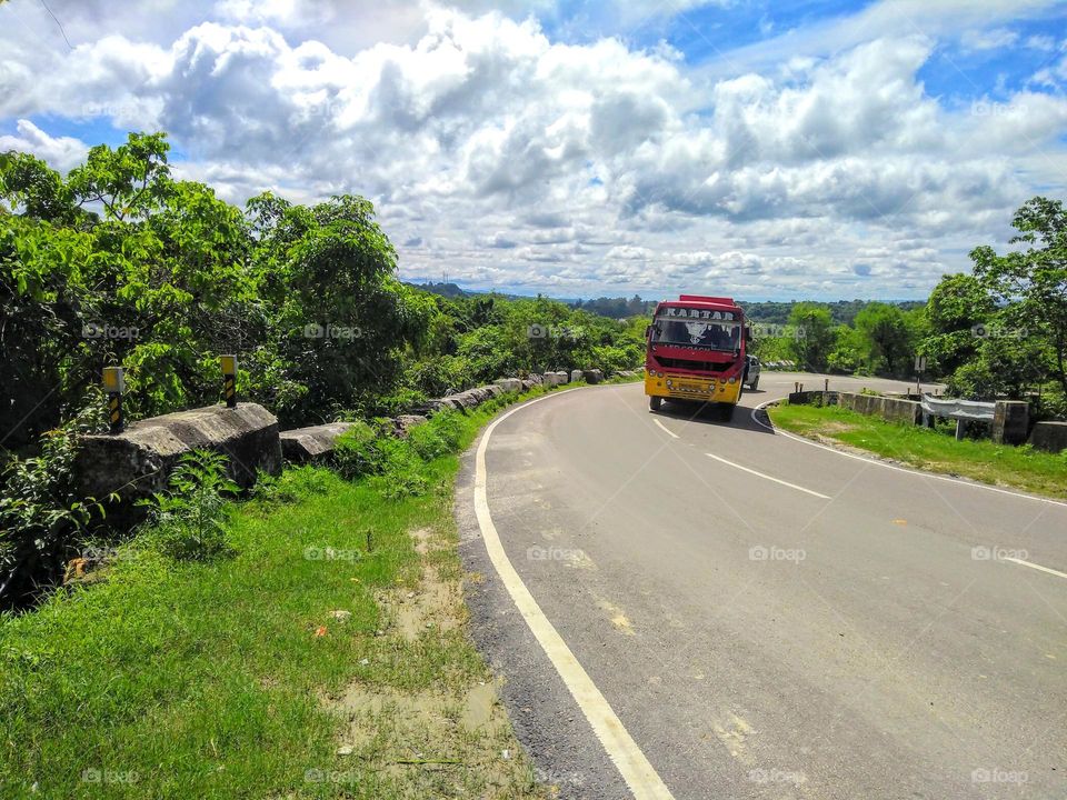 Indian mountain bus
