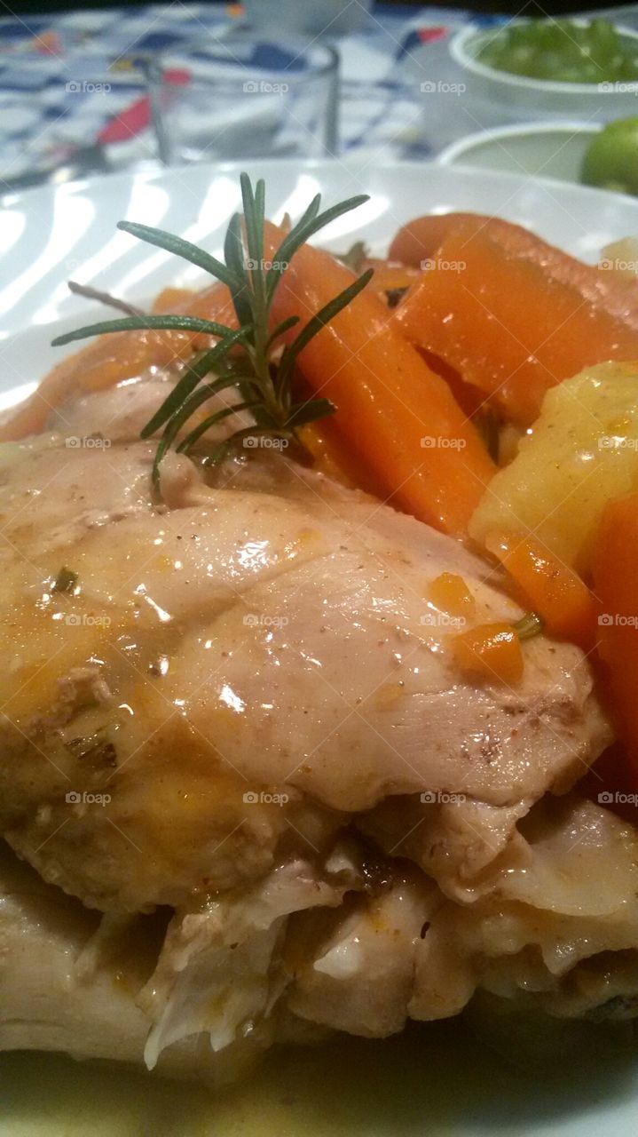 Chicken with carrots