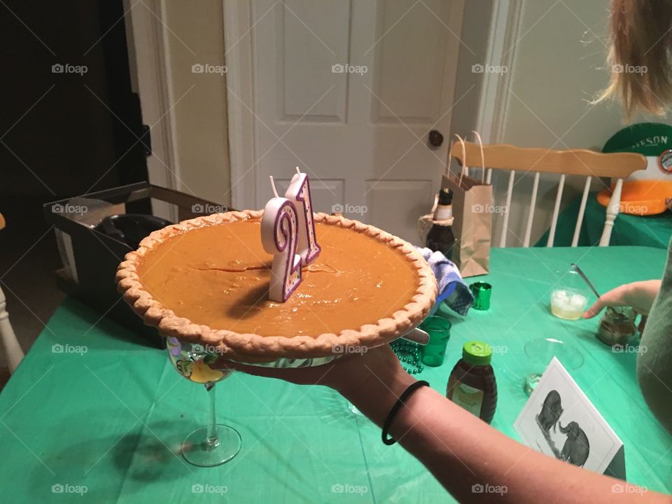 21st birthday pie