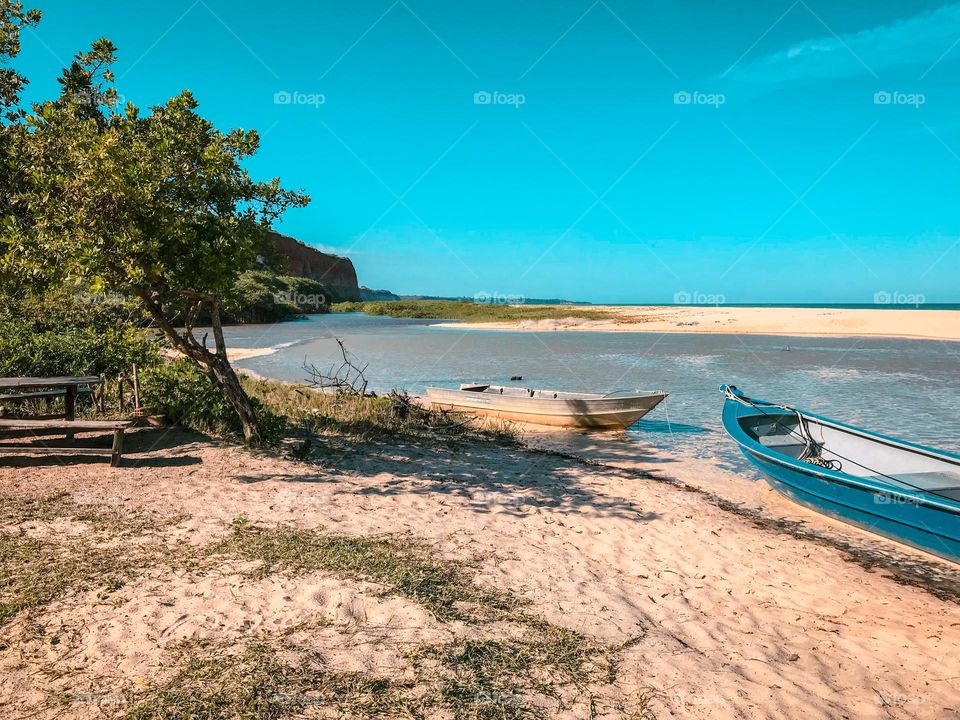 Cumuruxatiba Bahia brazil beach