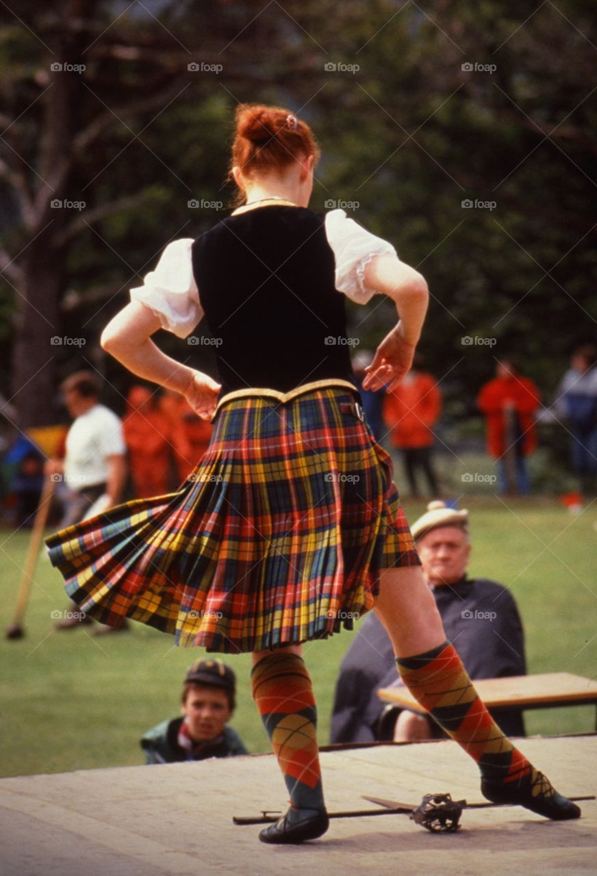 Dancer. Highland dancing 