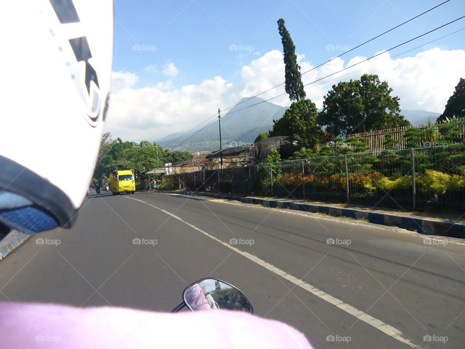 Street on Batu Malang East Java Indonesia