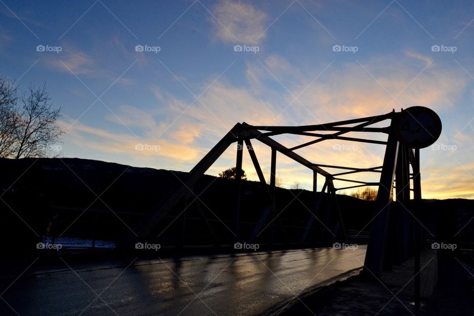 Bridge in shadow