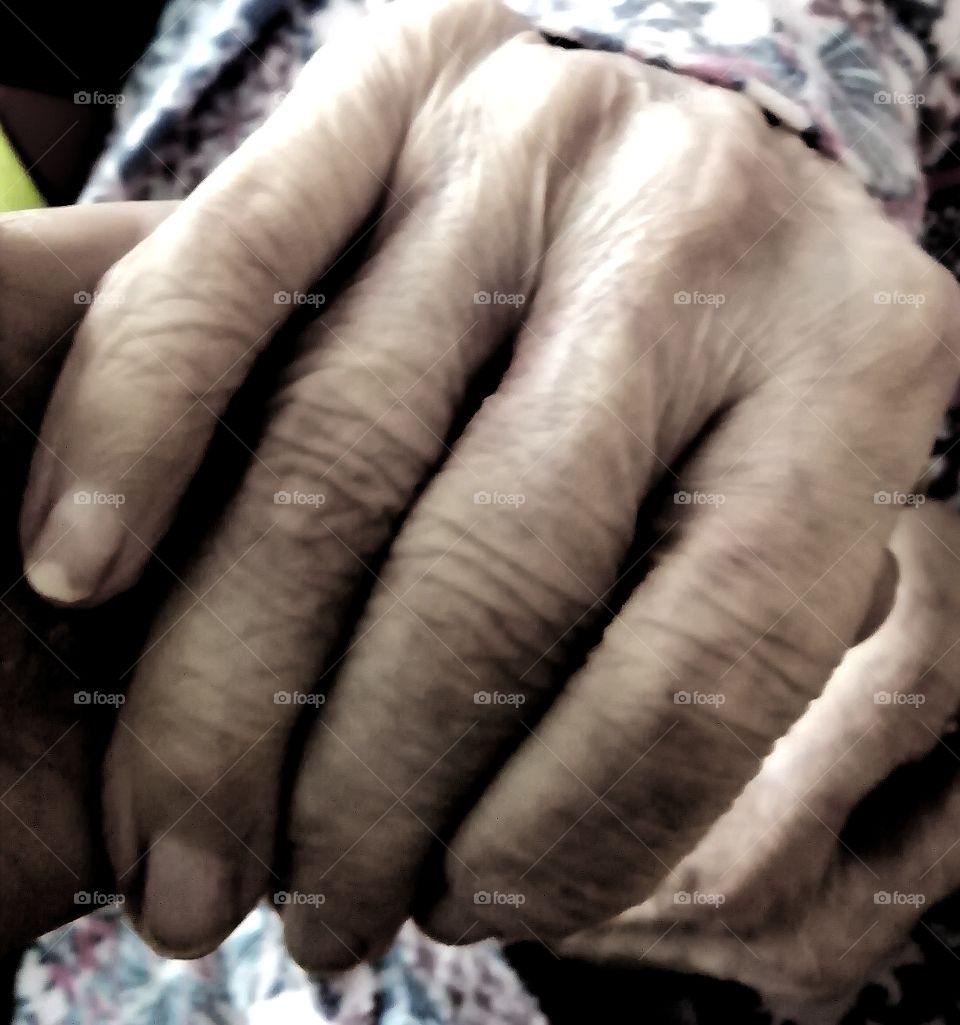 Holding hand my job of nurse