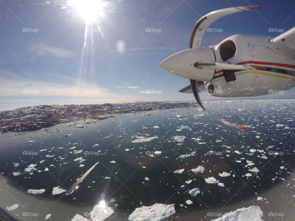 Icebergs in Greenland. Icebergs around Ilulissat, Greenland