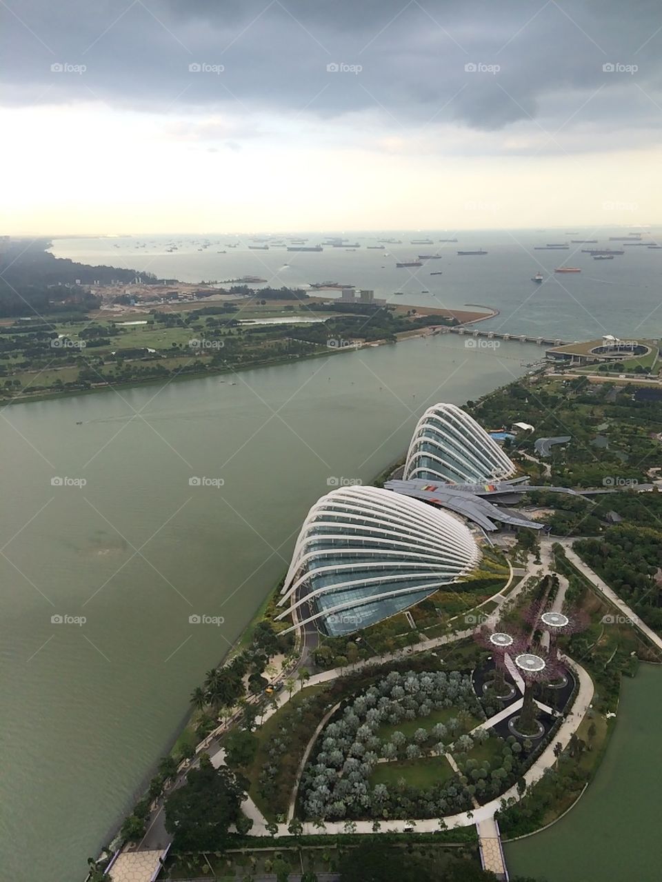 High view of Singapore
